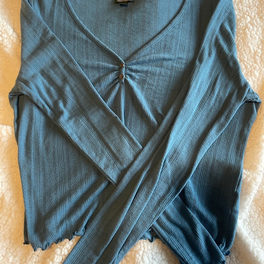 Wild fable long sleeve blue shirt.